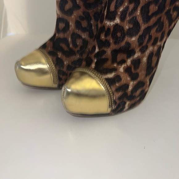 MICHAEL KORS Cheetah CYNTHIA Heels Booties 6M - Picture 7 of 13
